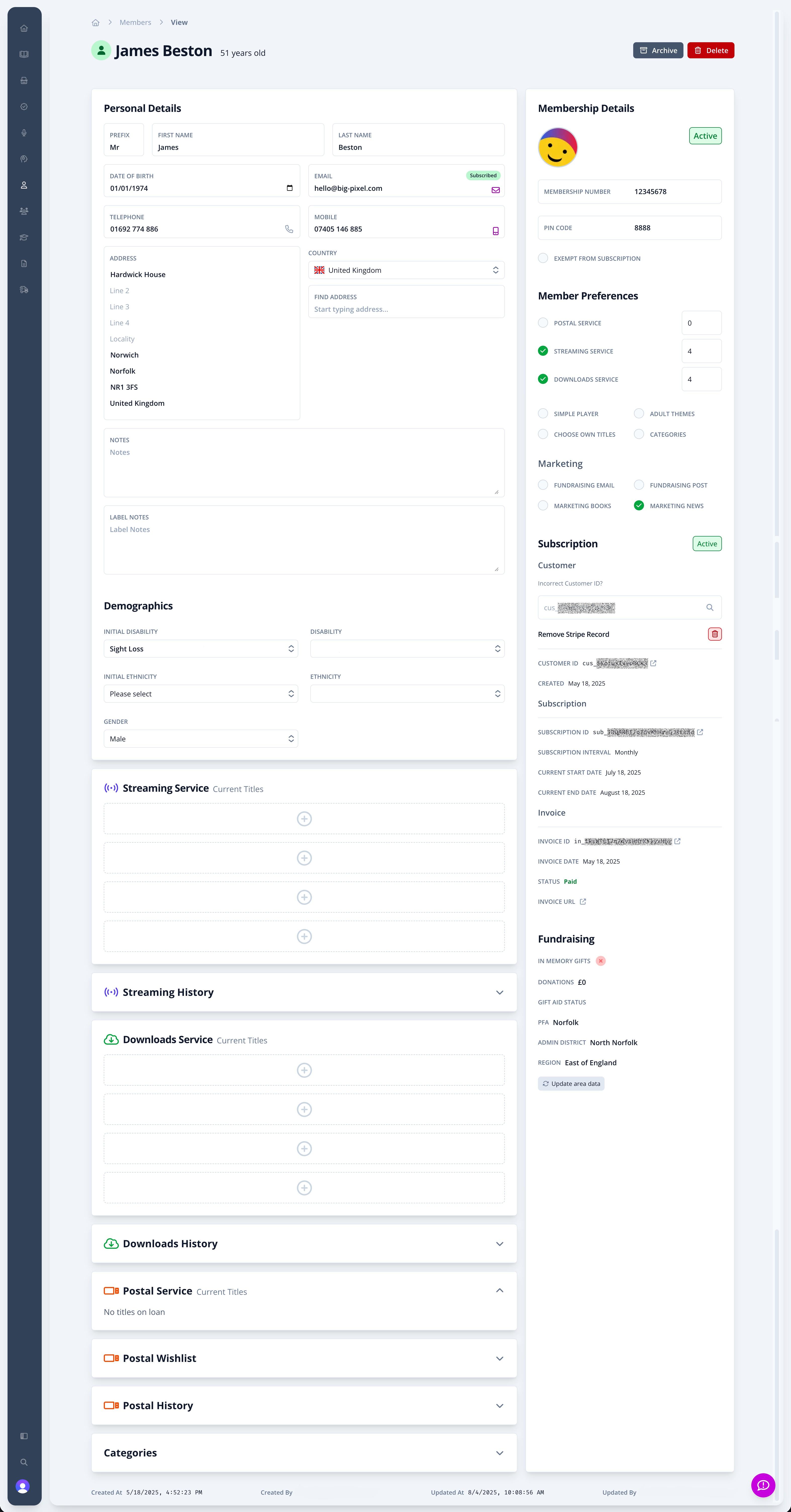 Catmin LMS scrollable image