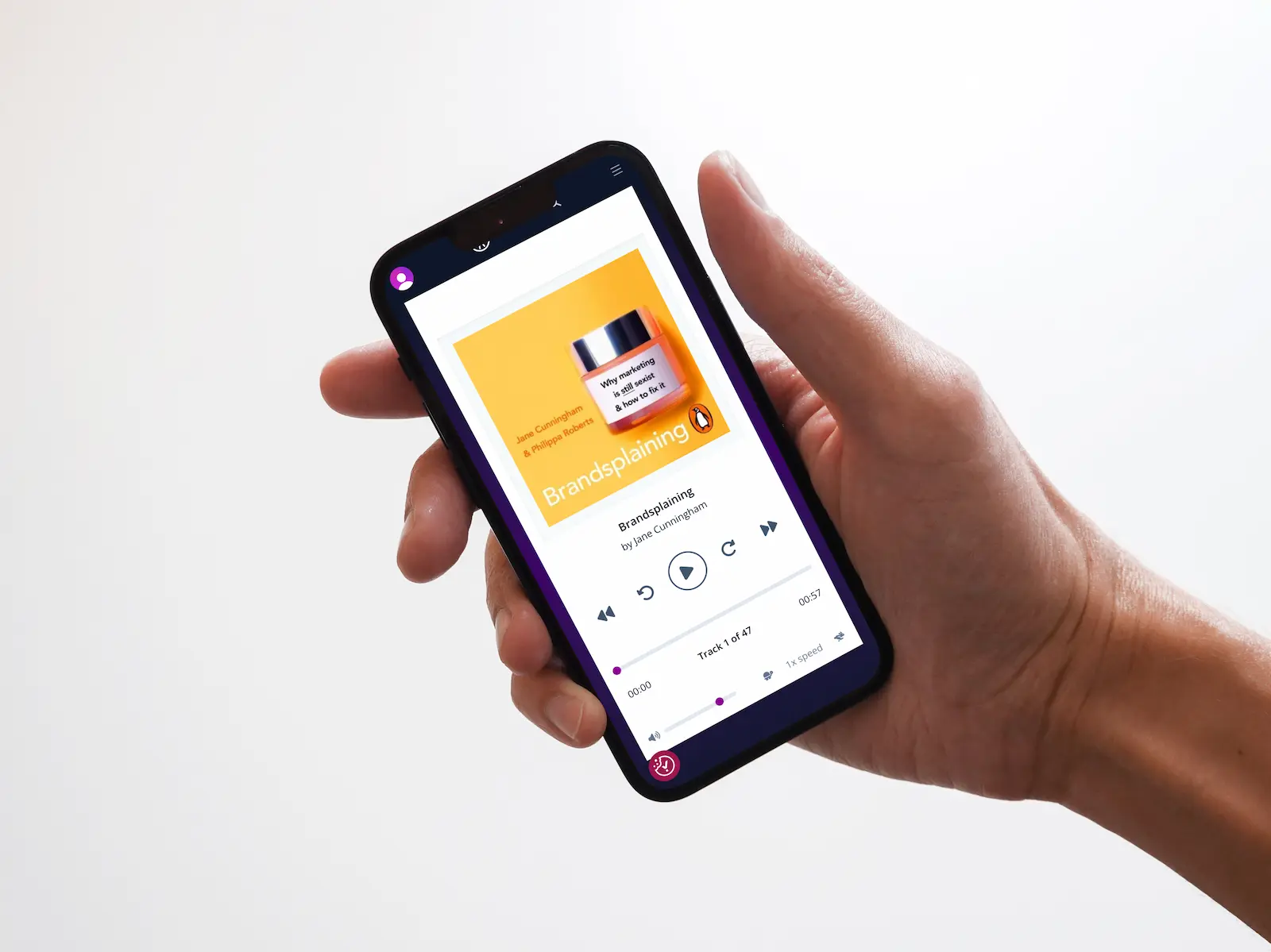 Close-up screenshot of the audiobook player in My Calibre.